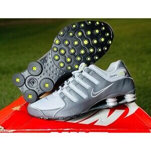 Nike Shox NZ Dark Grey Wolf Grey Volt Men Casual Lifestyle Shoes Sz 12 378341